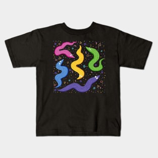 Bowling Alley Worm On A String Kids T-Shirt